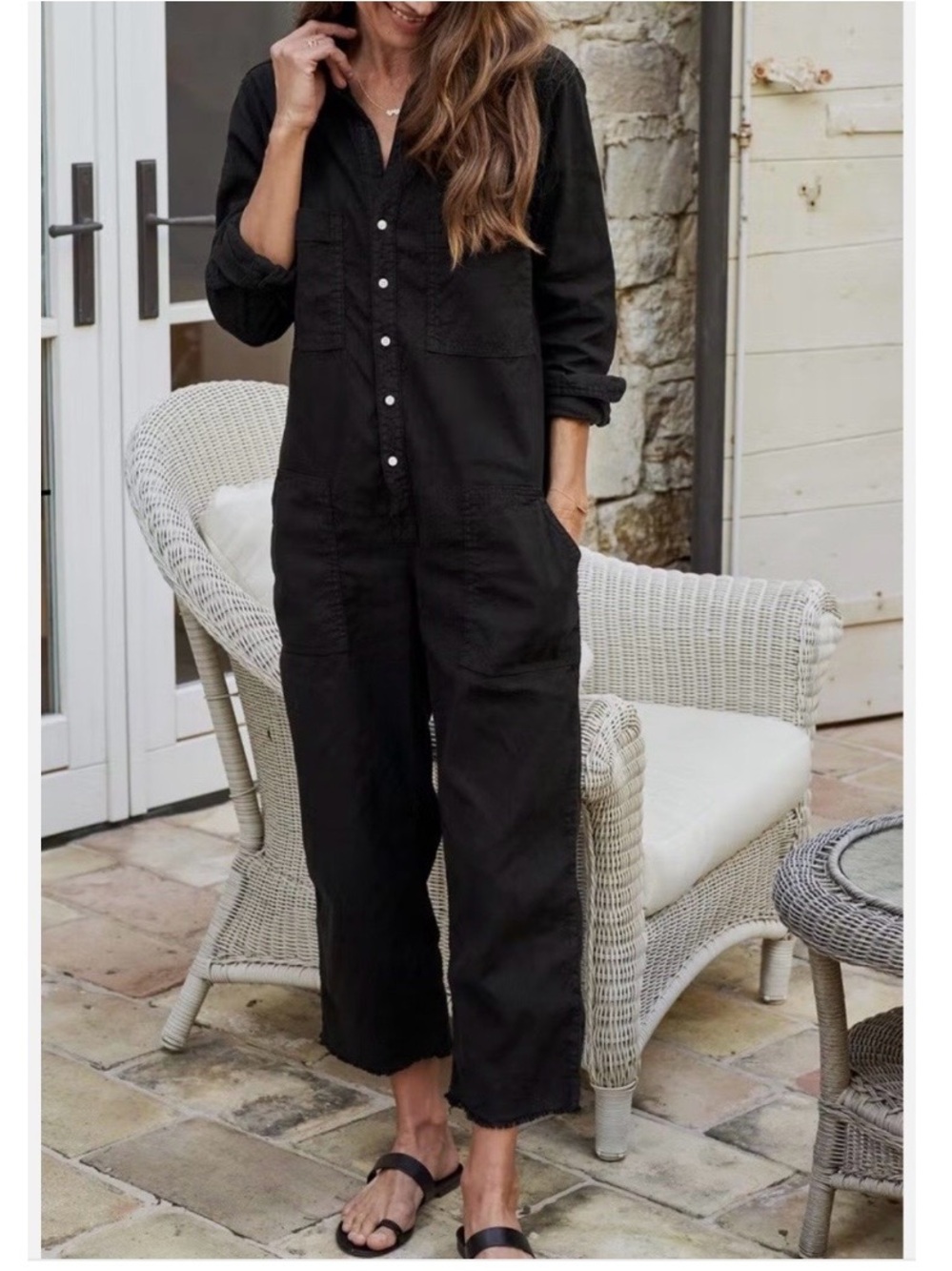 Frank & Eileen Northern Ireland Playsuit in black